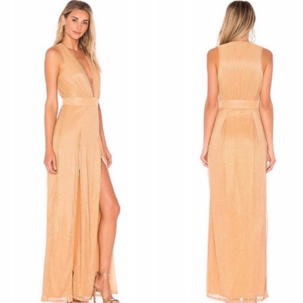 Lovers + Friends Naomi Dress Rose Gold